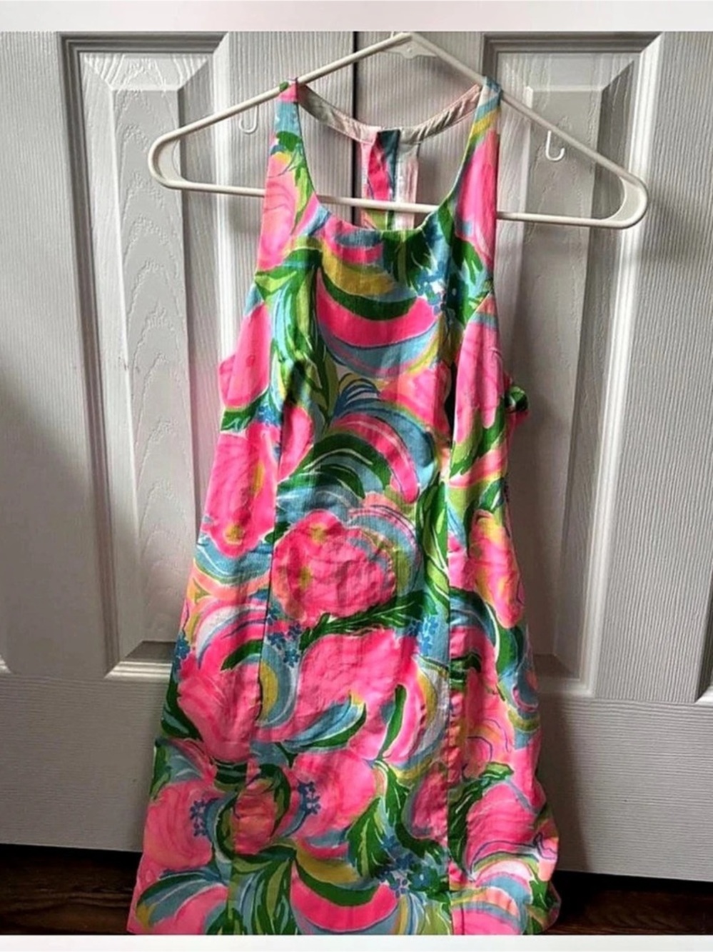 Lilly Pulitzer Floral Mini Dress in Pink & Green